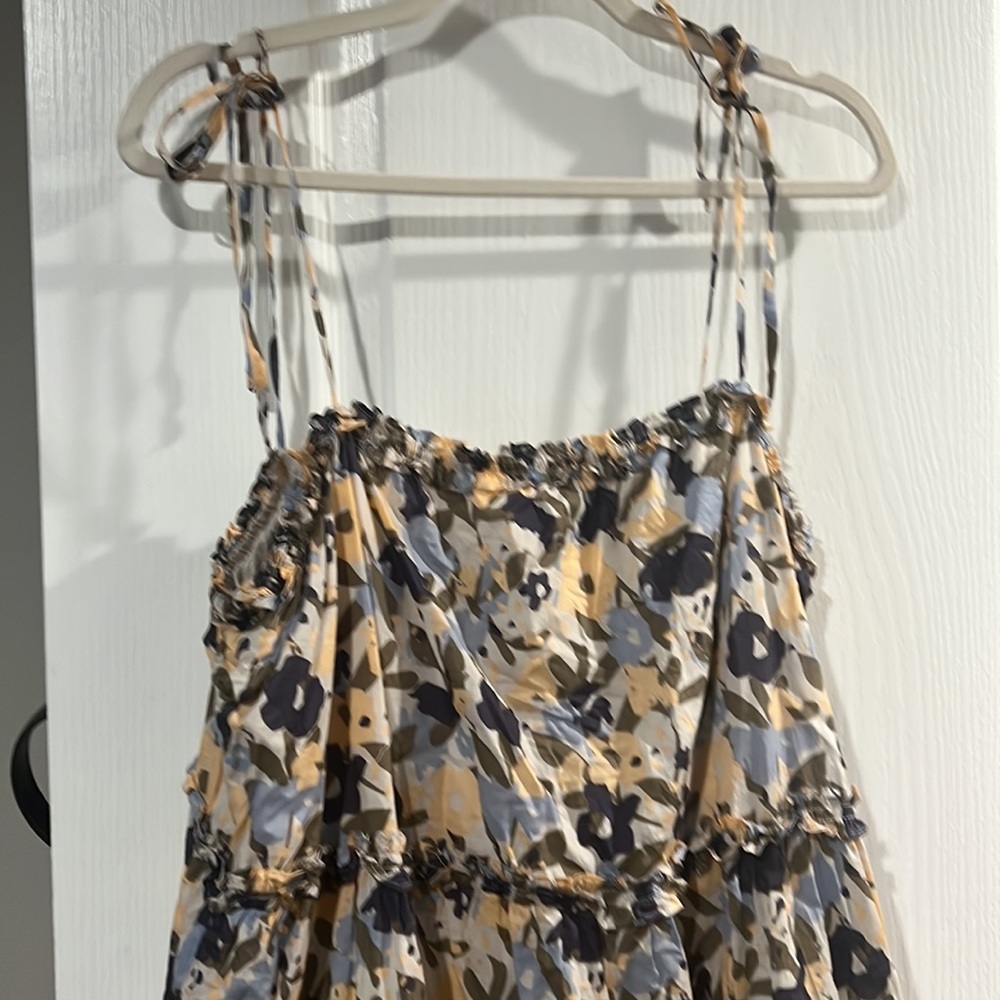 Rails Caralyn Mod Floral Tiered Mini Sundress in Yellow, Blue, Gray - Picture 6 of 8